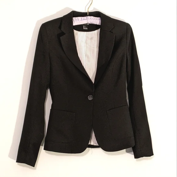 Forever 21 Black Blazer Size 4 - Picture 1 of 6